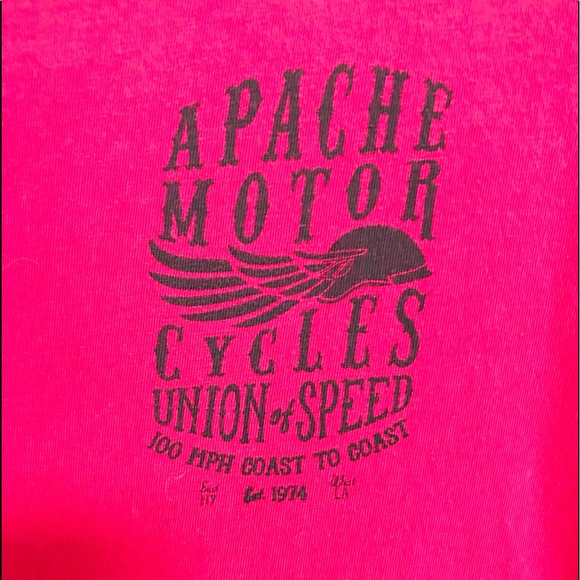 APACHE MOTOR CYCLES Tee Shirt Size Medium AS-IS - Picture 2 of 10